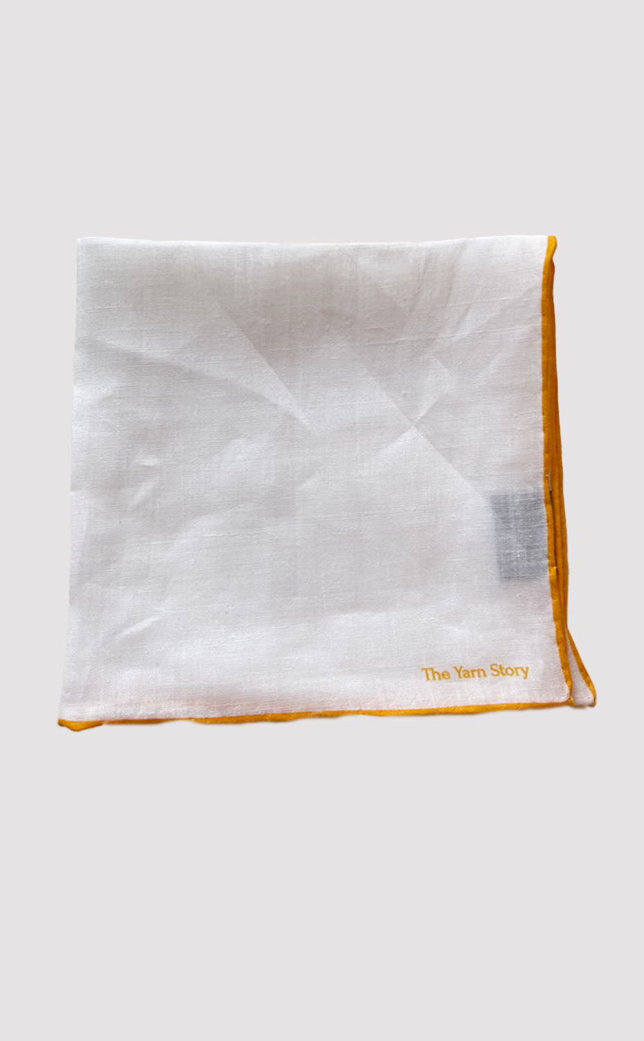 Yellow Border Linen Pocket Square