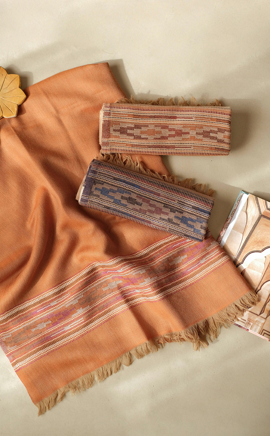 Rust Kilim Shawl