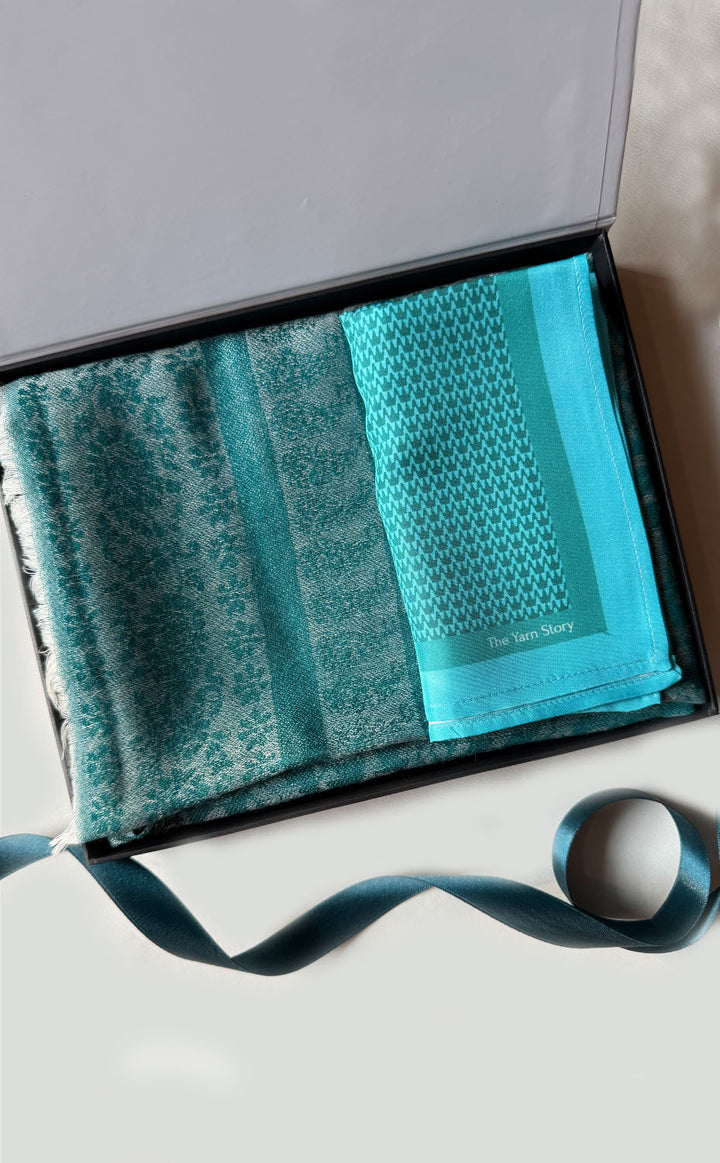 Aquamarine Crown His and Her Set