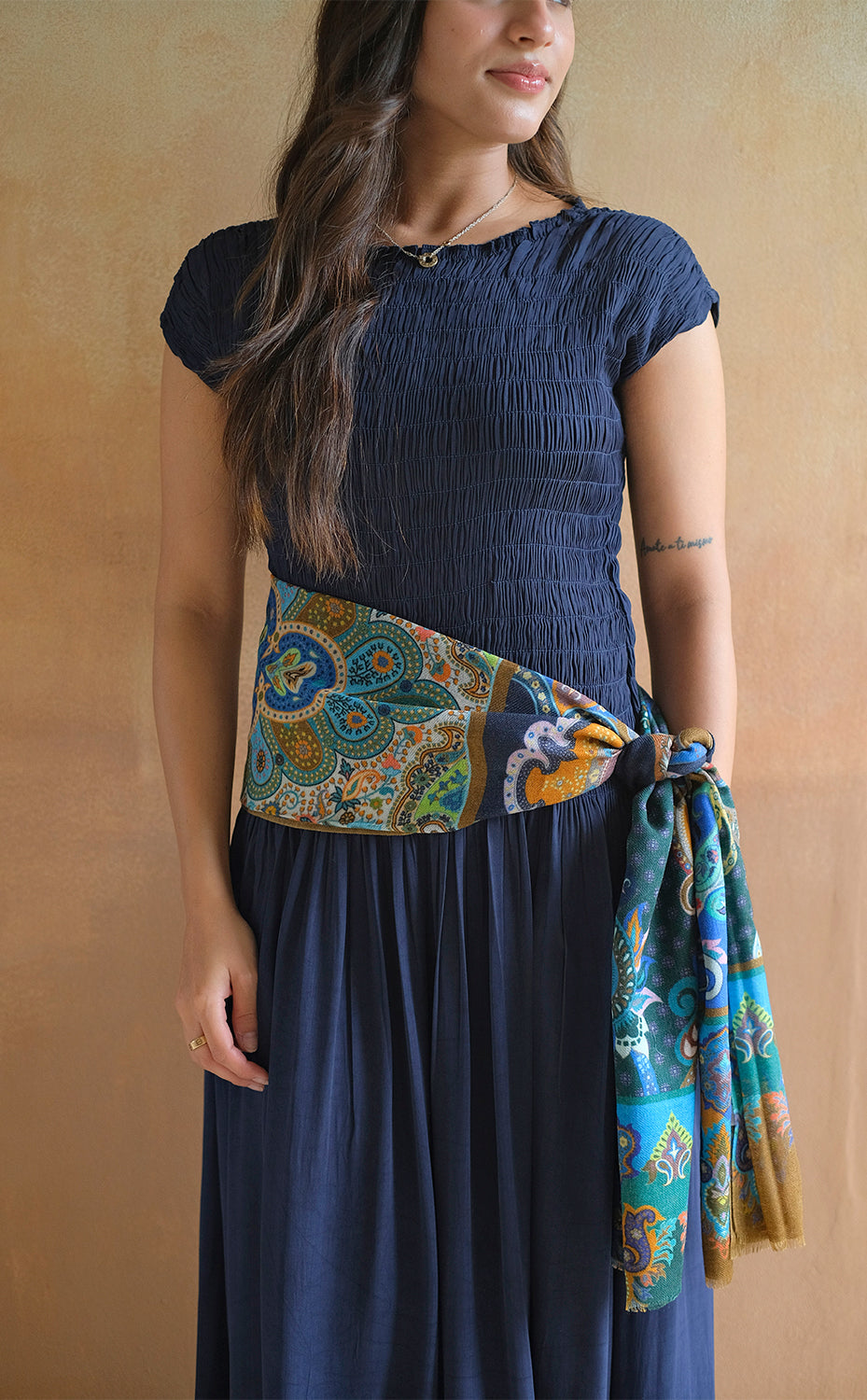 Tidal Paisley Stole