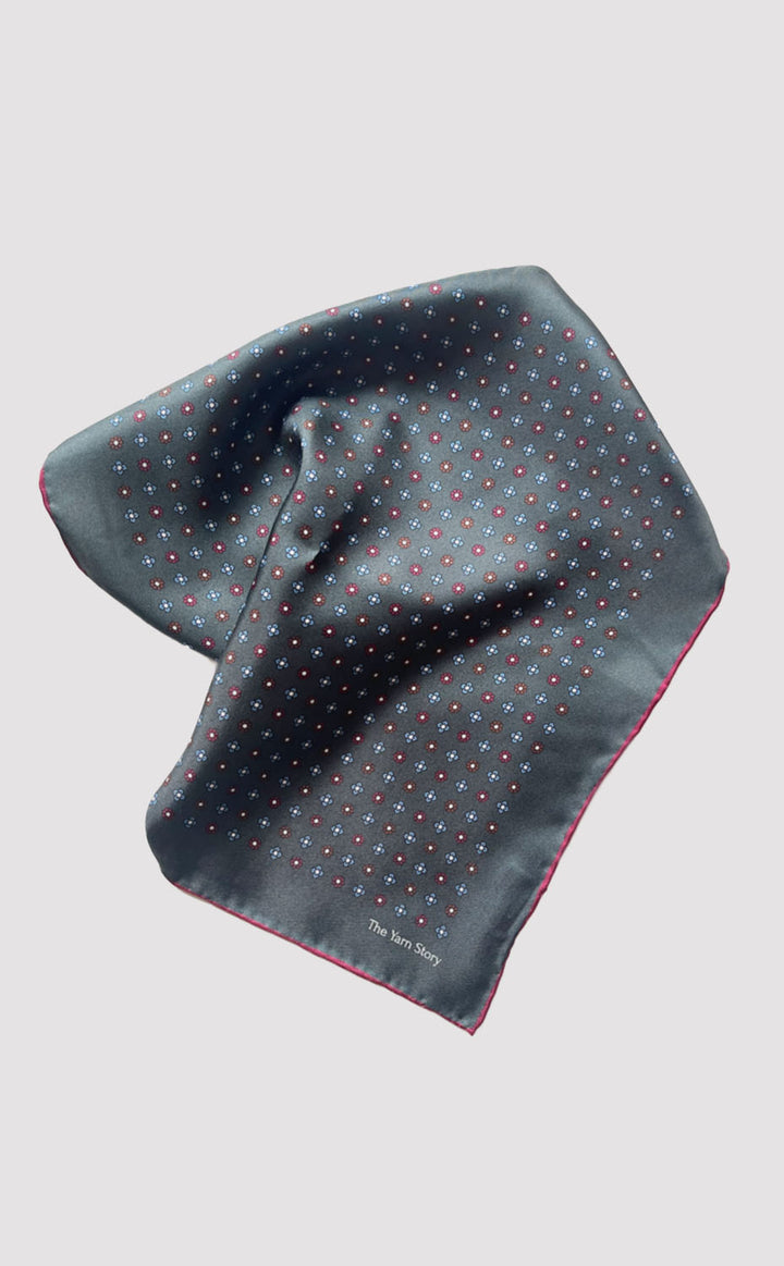 Spruce Flora Pocket Square
