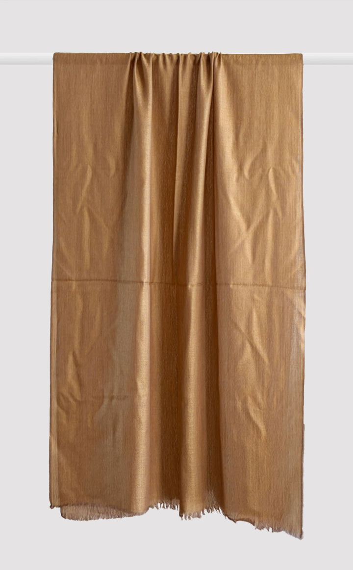 Wool Reversible Stole - Safari