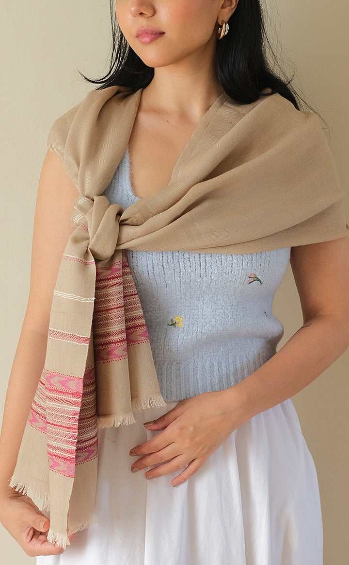 Sandy Kullu Woollen Stole