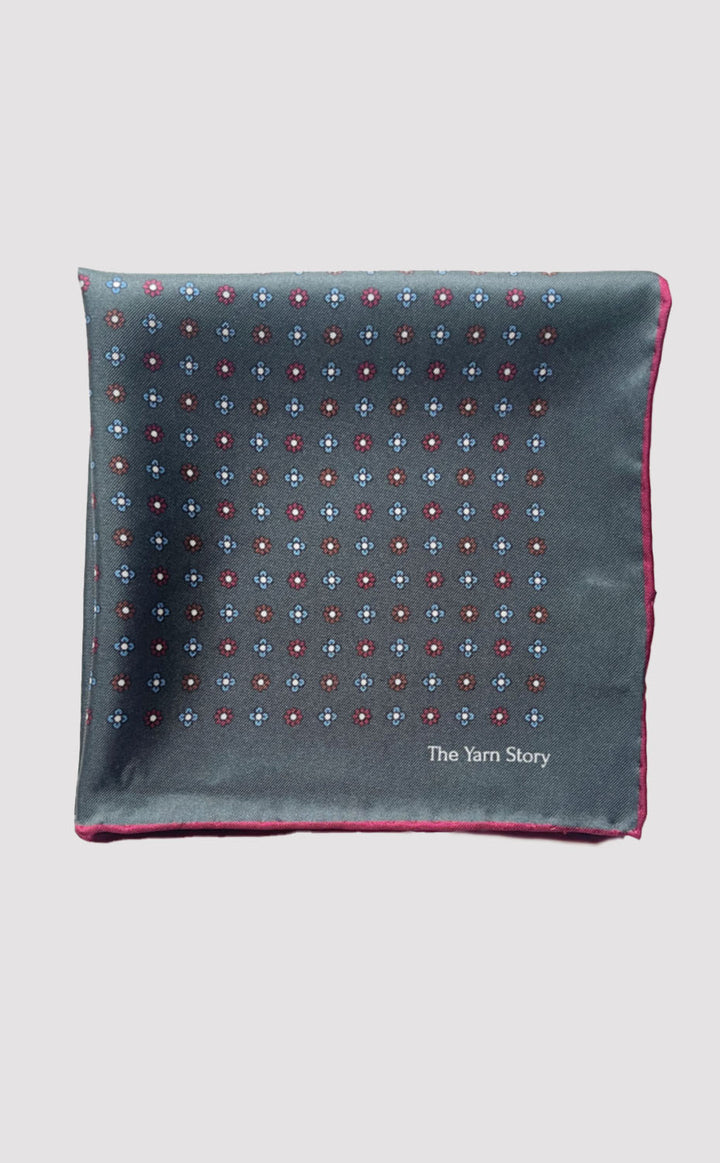 Spruce Flora Pocket Square