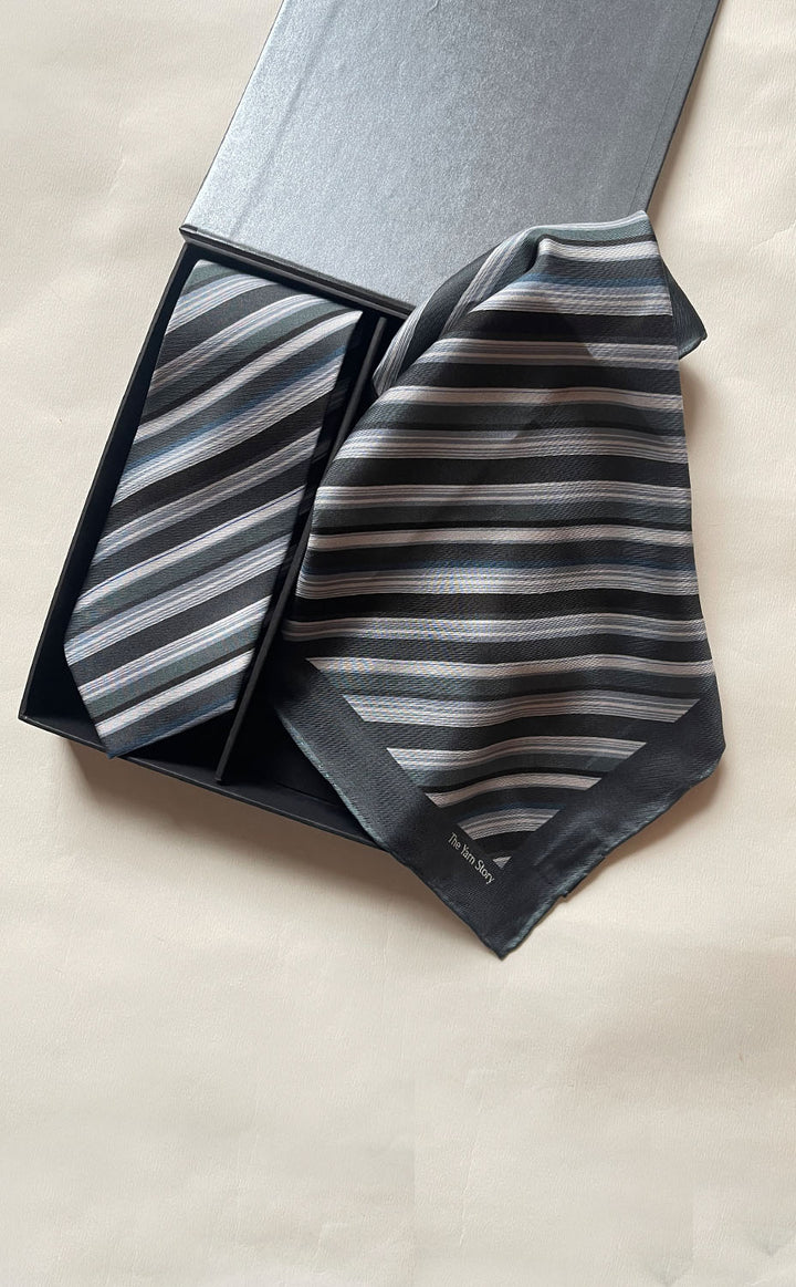 Grey Stripe Set for Him