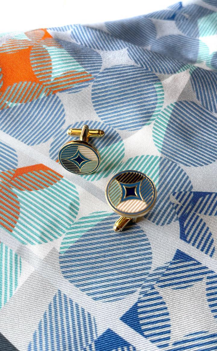 Indigo Pop Cufflink