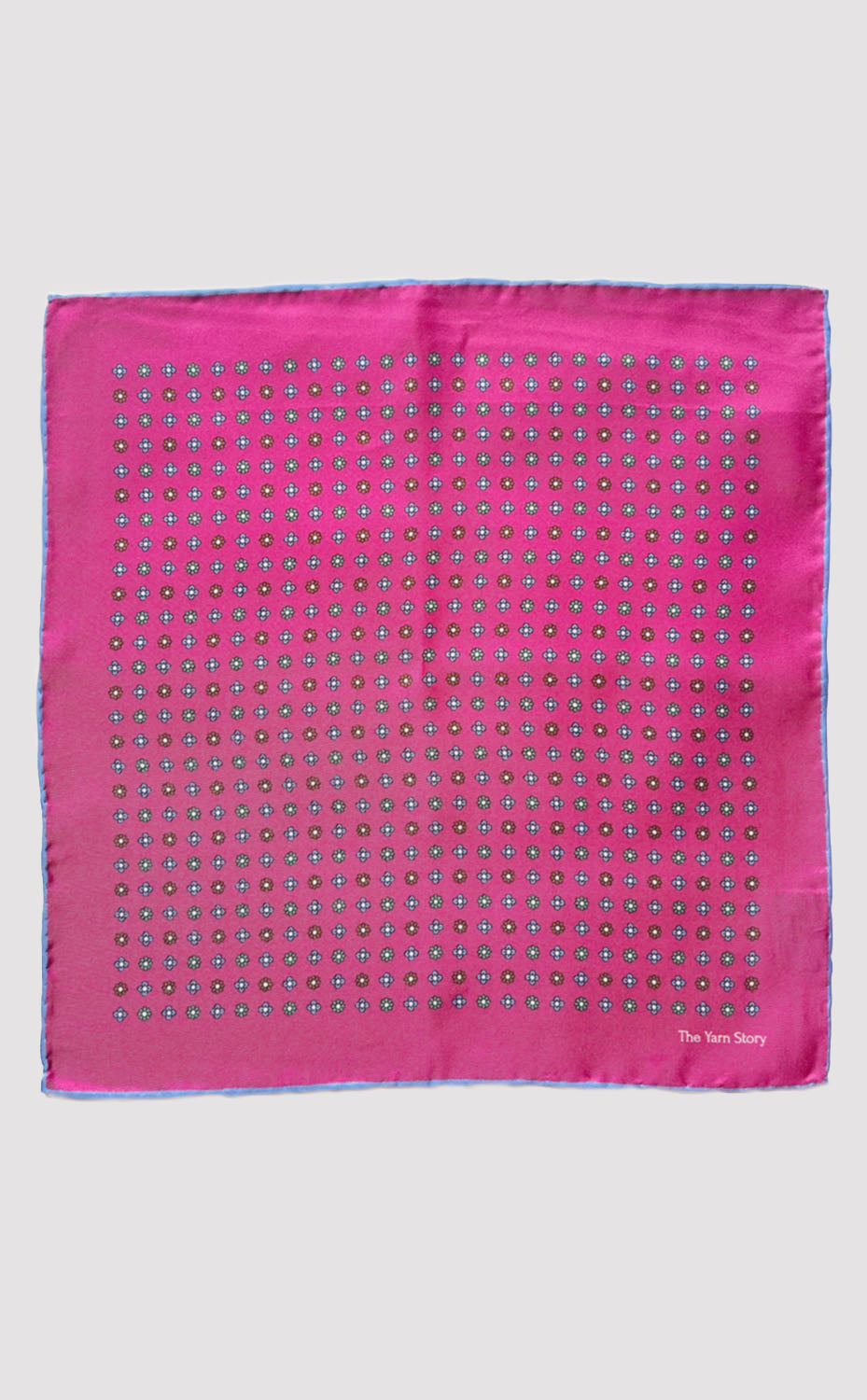 Magenta Flora Pocket Square