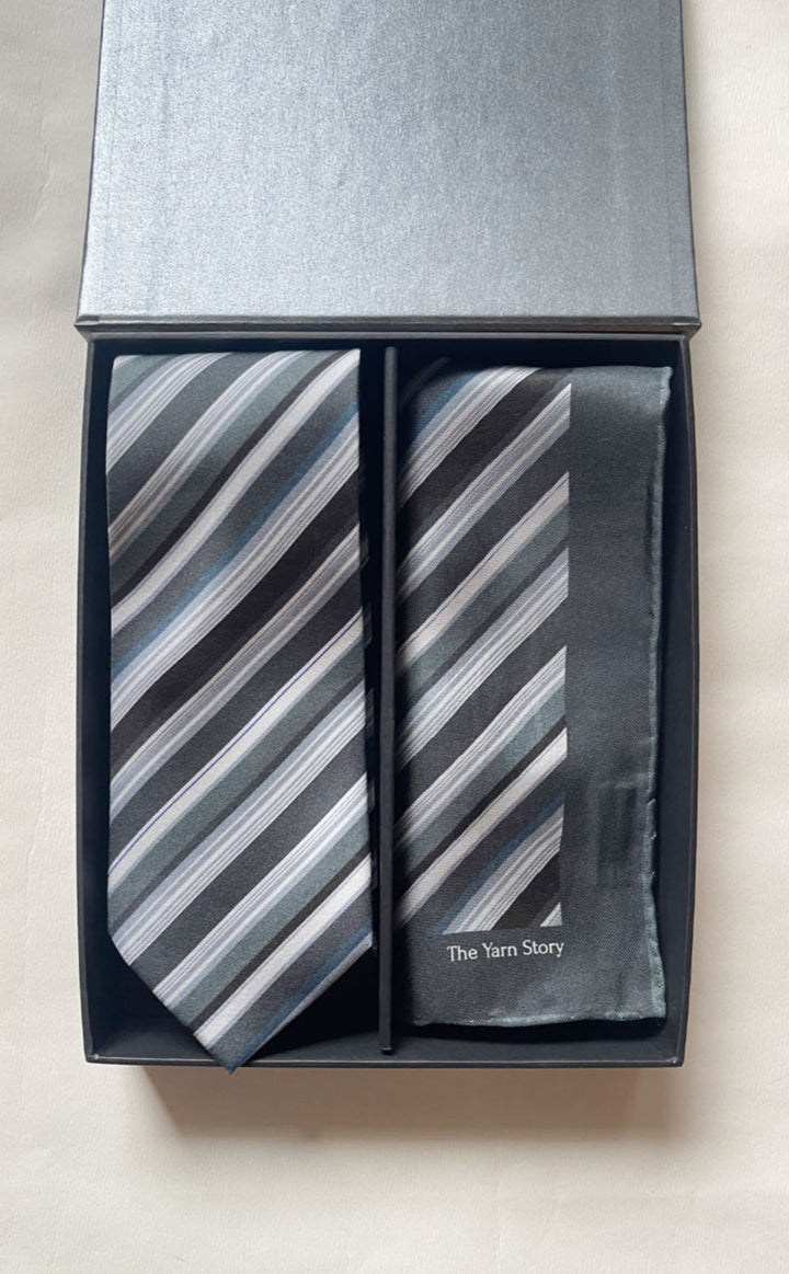 Grey Stripe Set for Him