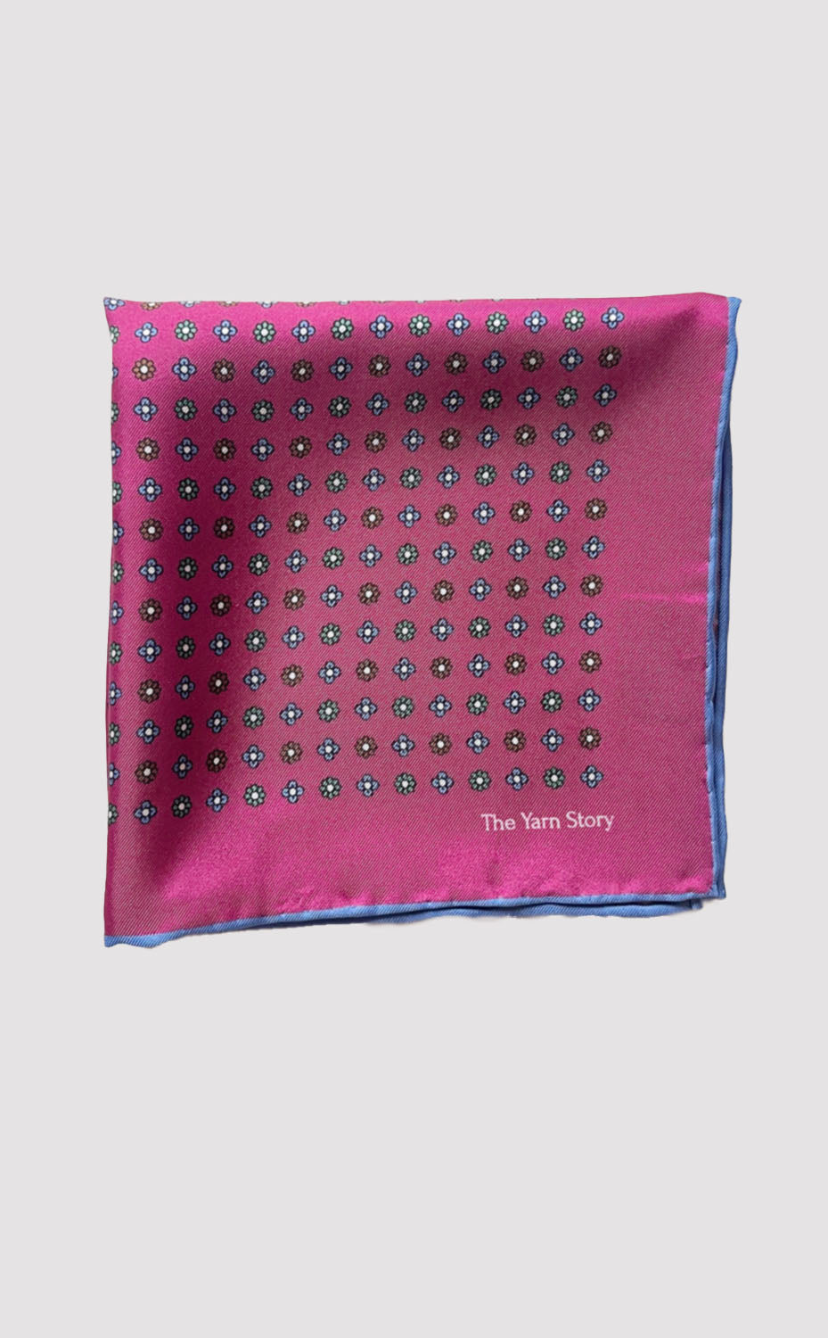 Magenta Flora Pocket Square