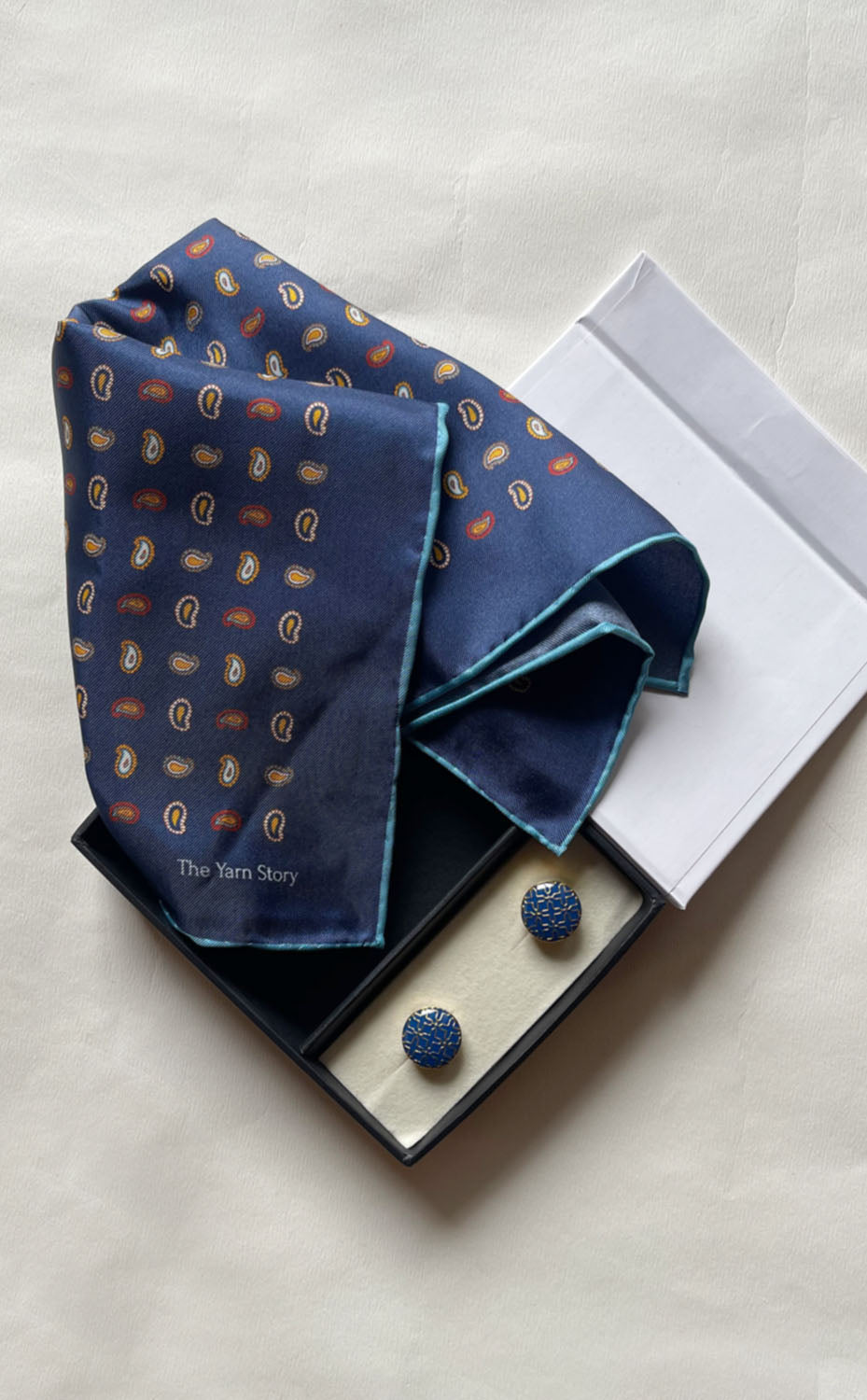 Cobalt Paisley Set for Him