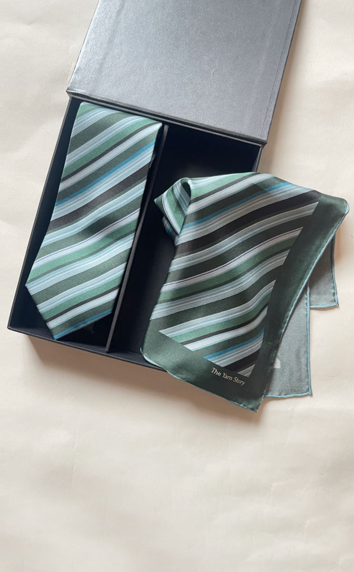 Green Stripe Set for Him