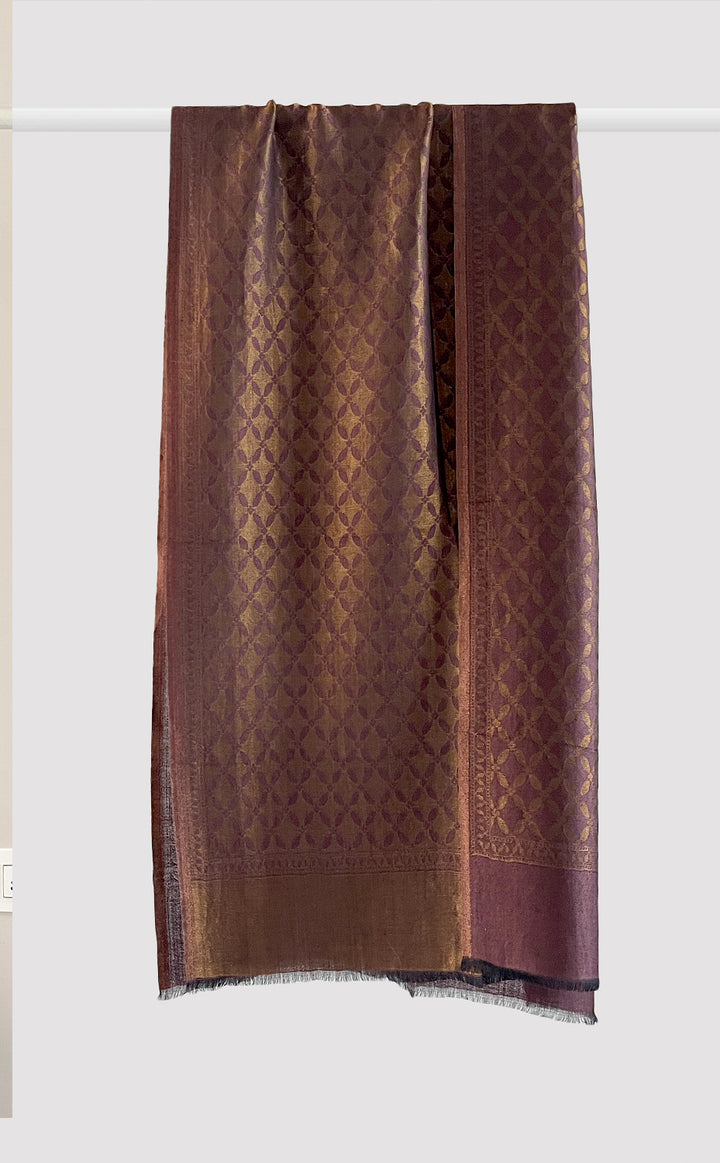 Brown Moroccan Zari Stole
