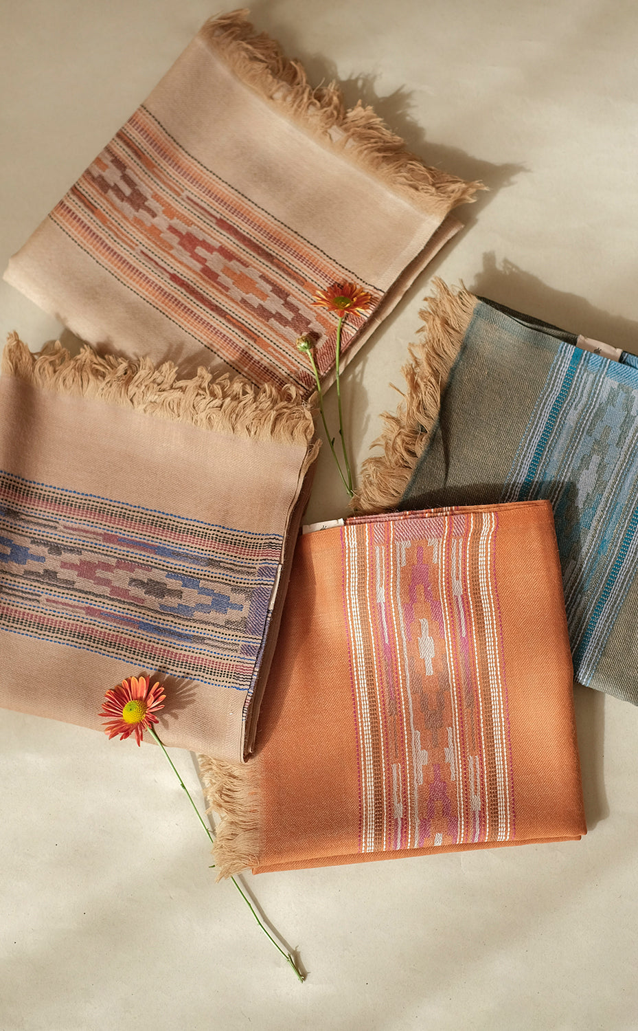 Khaki Kilim Shawl