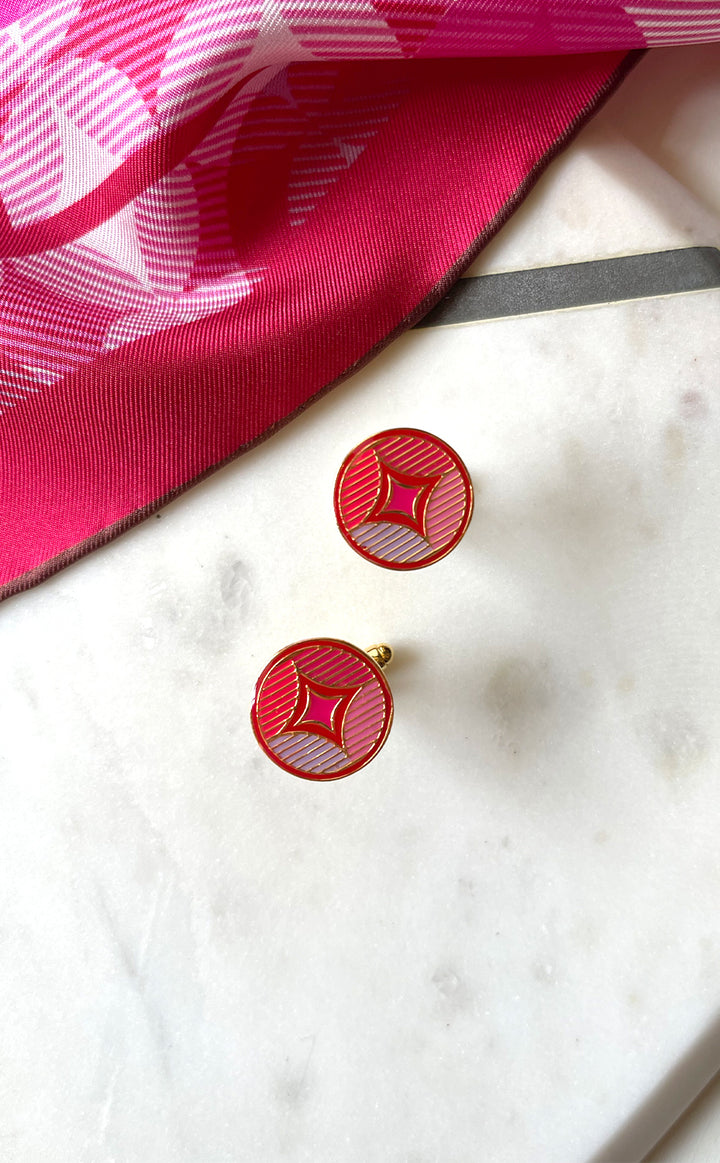 Magenta Pop Cufflink