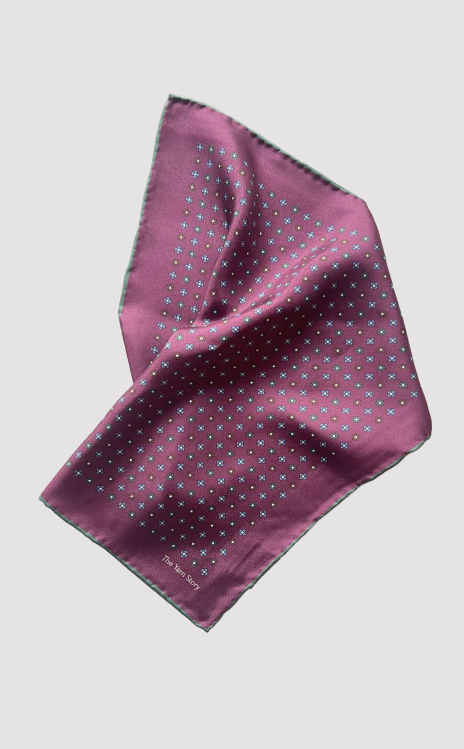 Cinnabar Flora Pocket Square