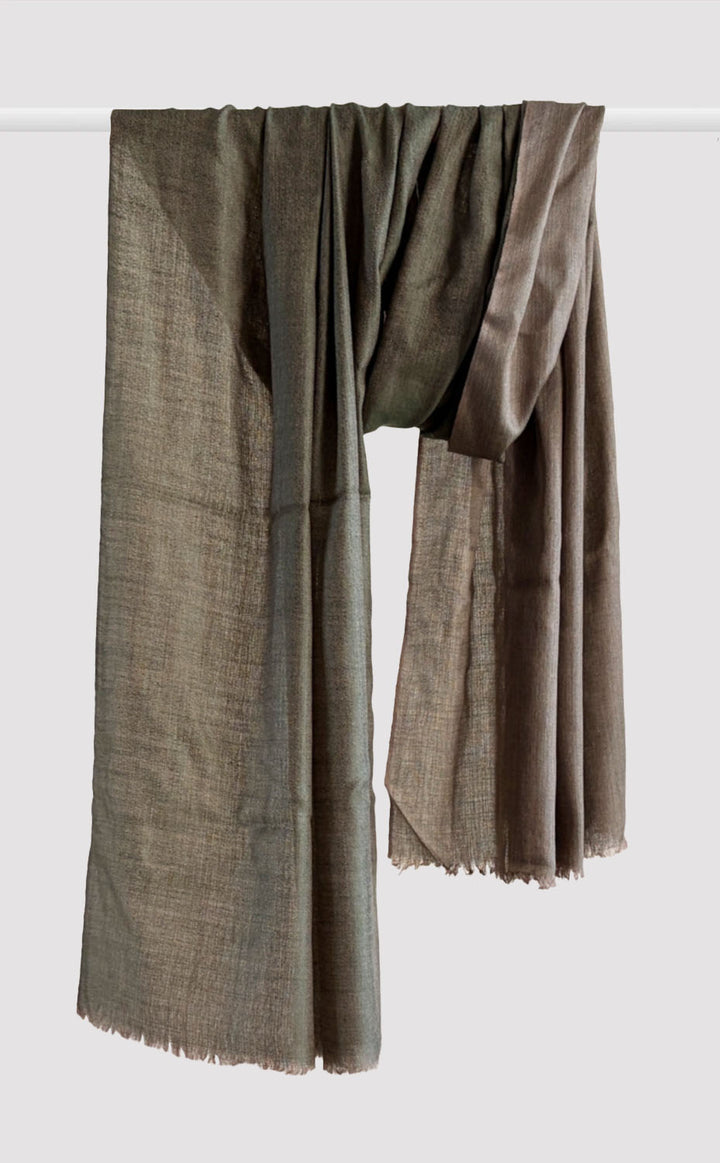 Wool Reversible Stole - Terra