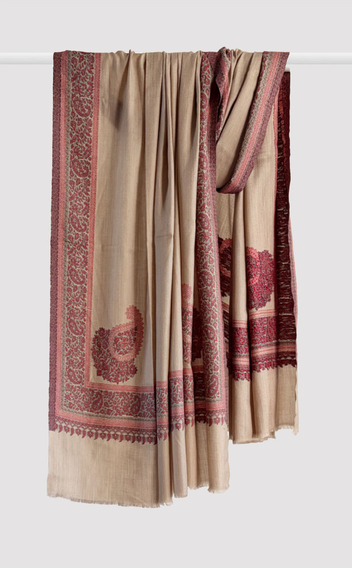 Walnut Paisley Kani Shawl
