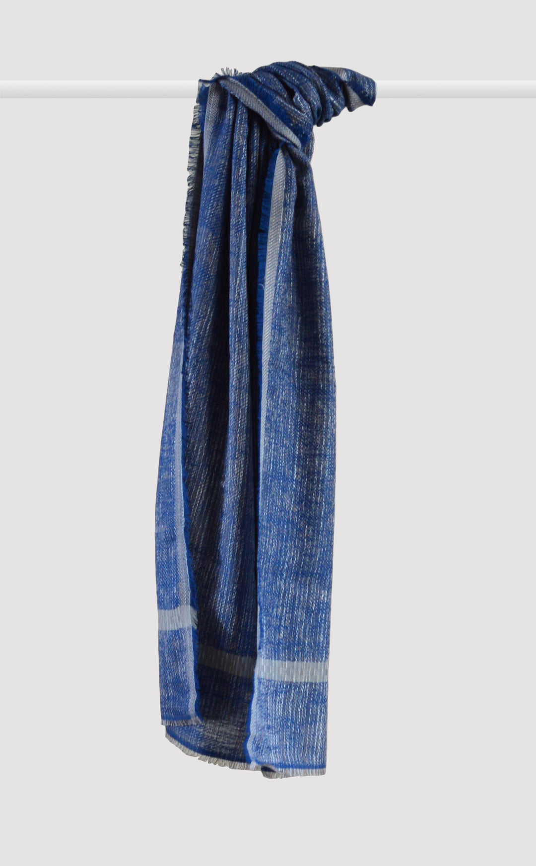 小物 COTTON STOLE - BLUE Textured Stoles | Unisex Stoles | Cotton Stole | Summer Gifts