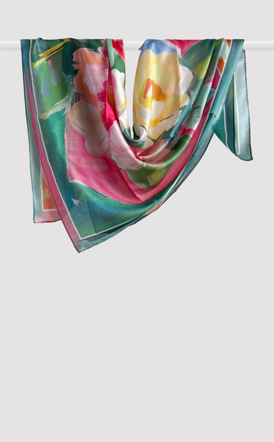 Earthy Canvas Silk Scarf