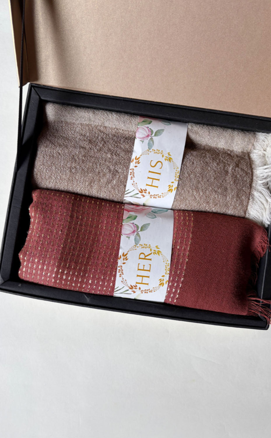 Bordeaux Beige His and Her Set
