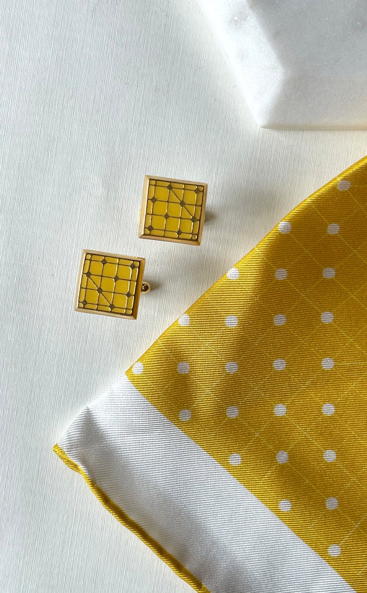 Sunshine Polka Cufflink