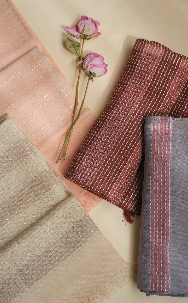 Cotton Zari Shawls for Her