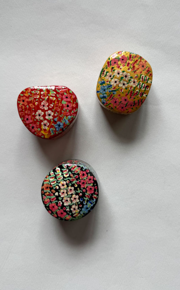 Floral Kashmiri Papier Mache Box