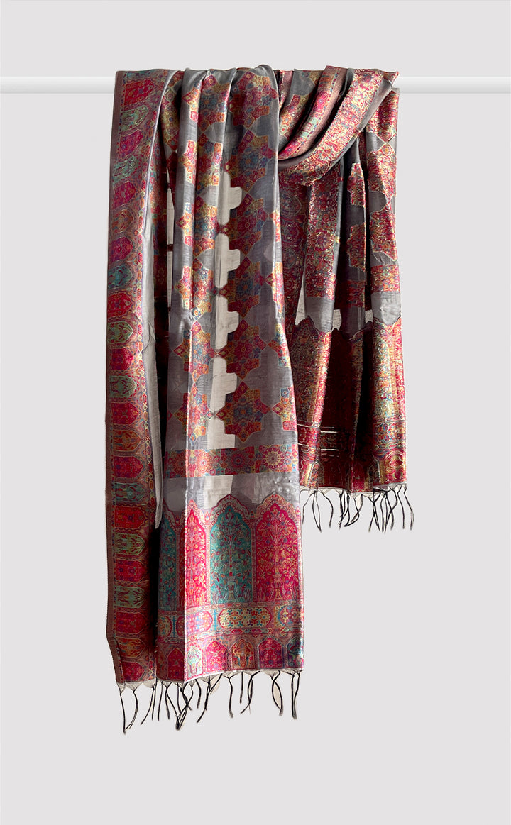 Grey Cutwork Dupatta