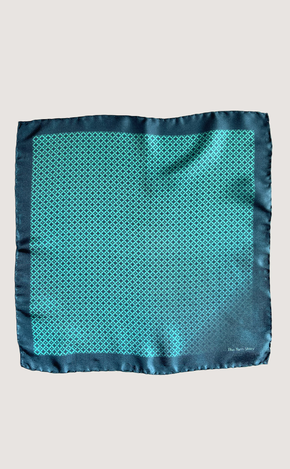 Teal Ombre Pocket Square