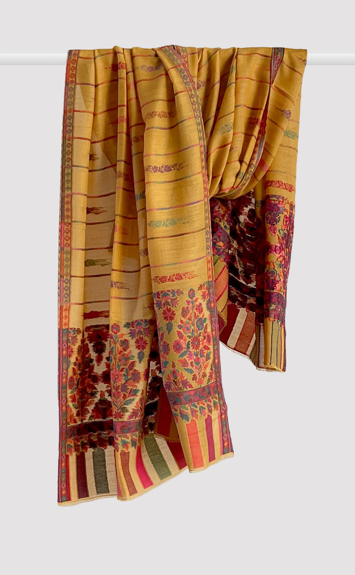 Dandelion Ikat Floral Kani Shawl