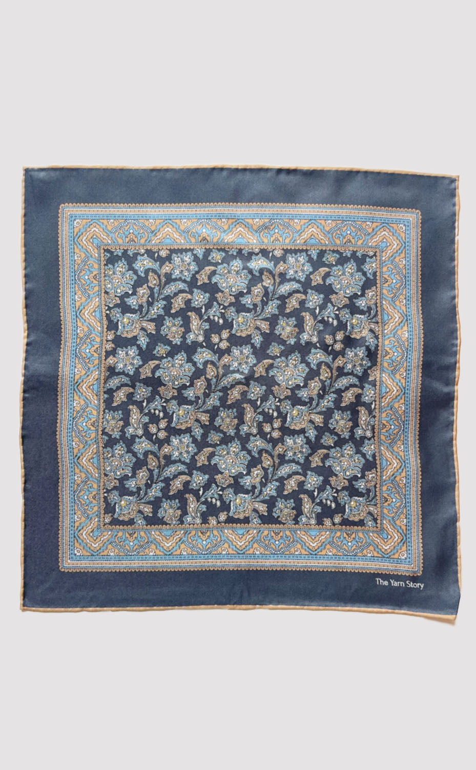 Black Paisley Pocket Square