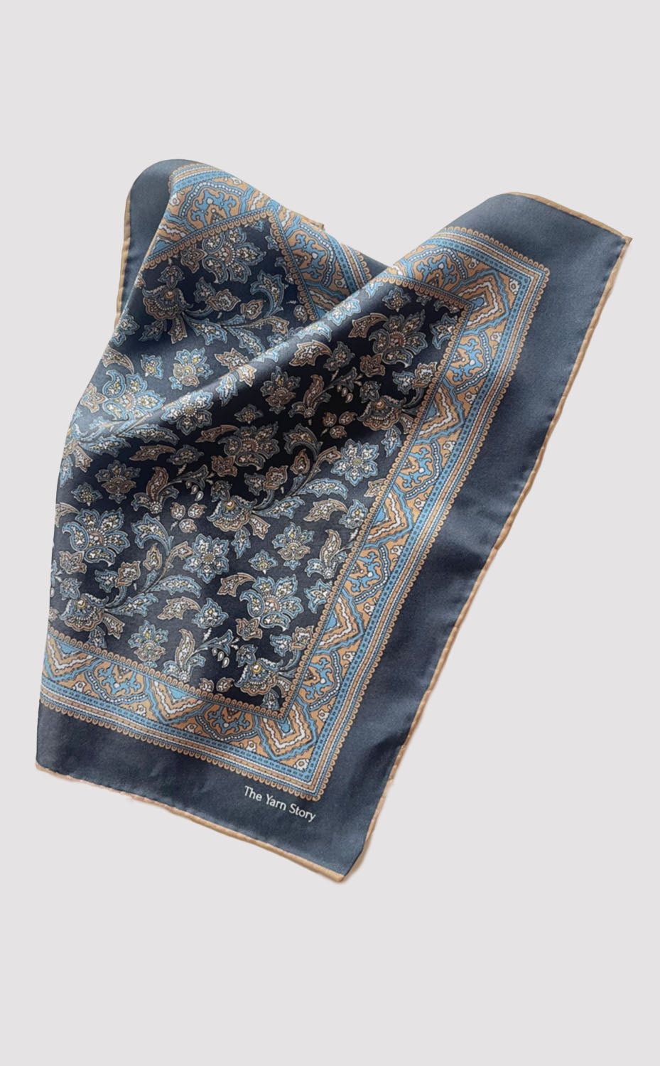 Black Paisley Pocket Square