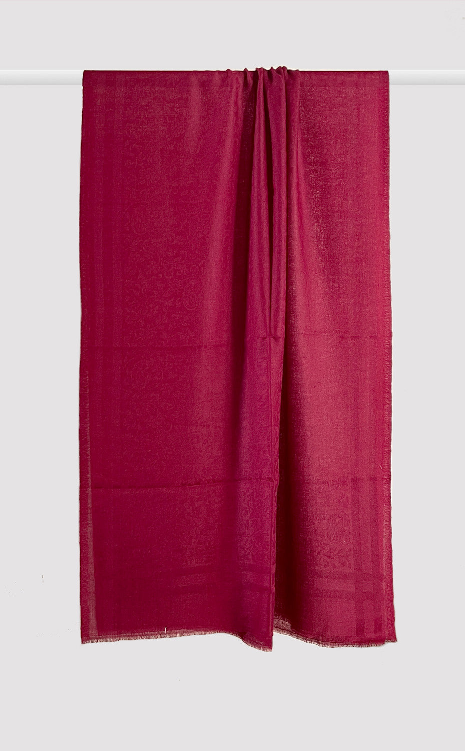 Maroon Wool Jacquard