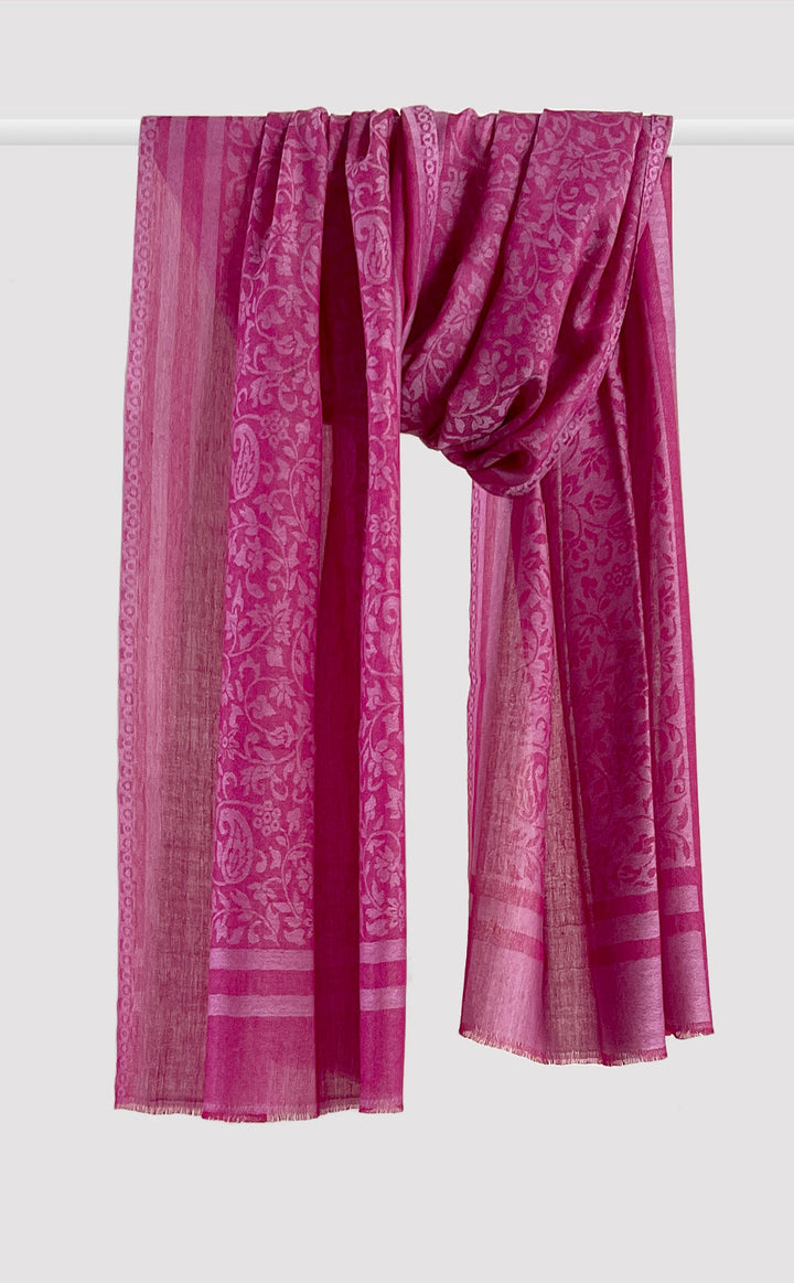 Rani Pink Wool Jacquard