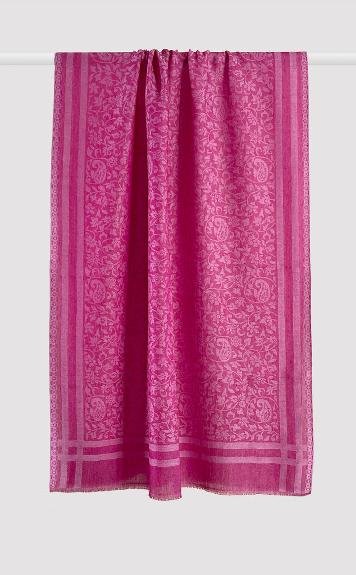 Rani Pink Wool Jacquard