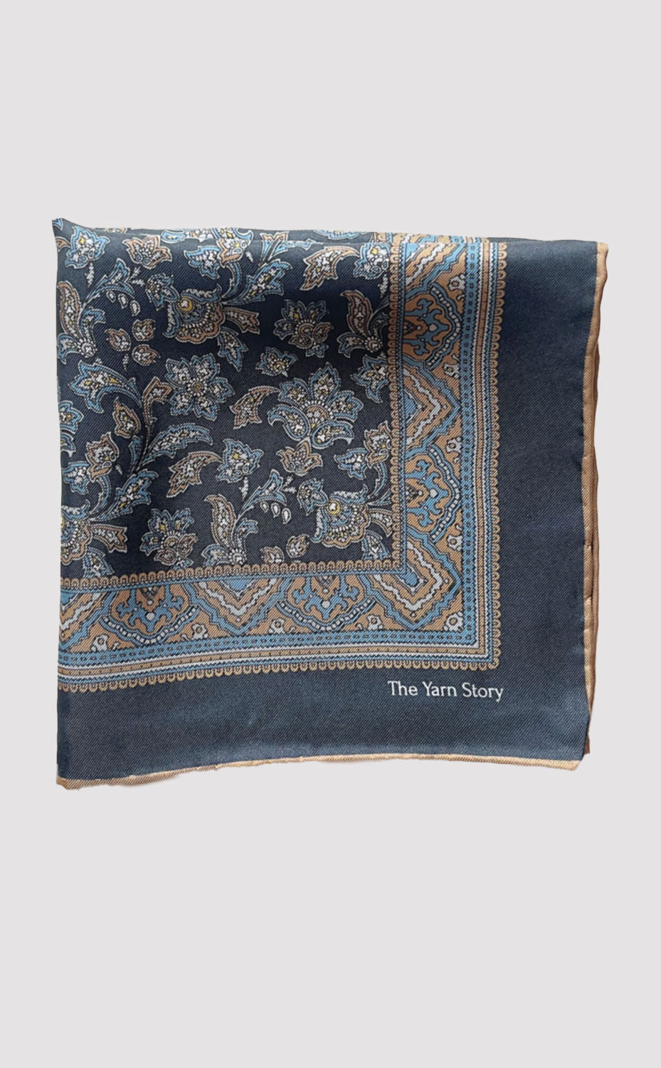 Black Paisley Pocket Square