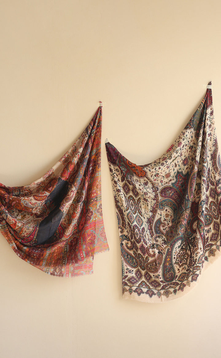 Nomads Bazar Wool Silk Shawl