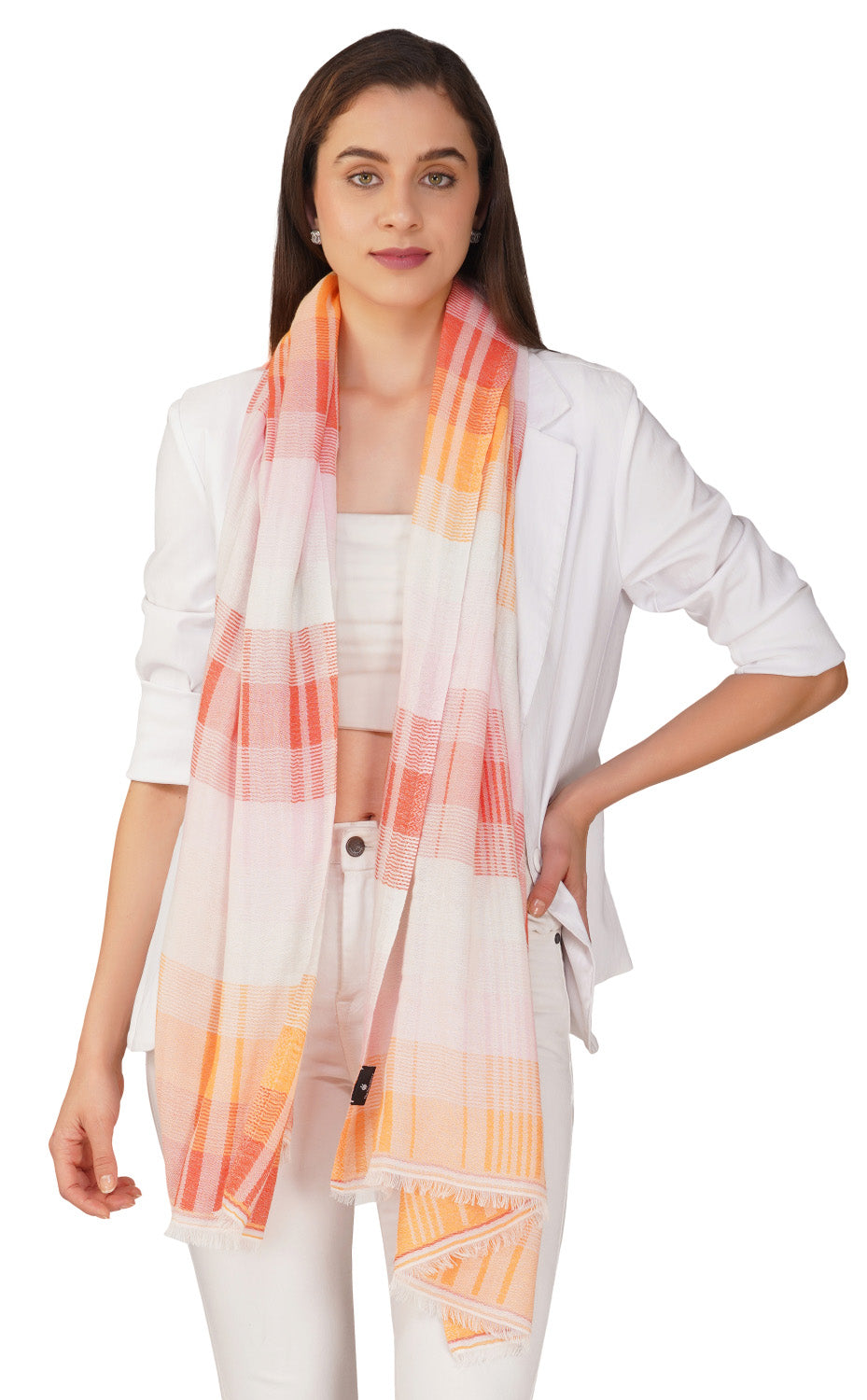 Orange Ombre Cotton Stripes