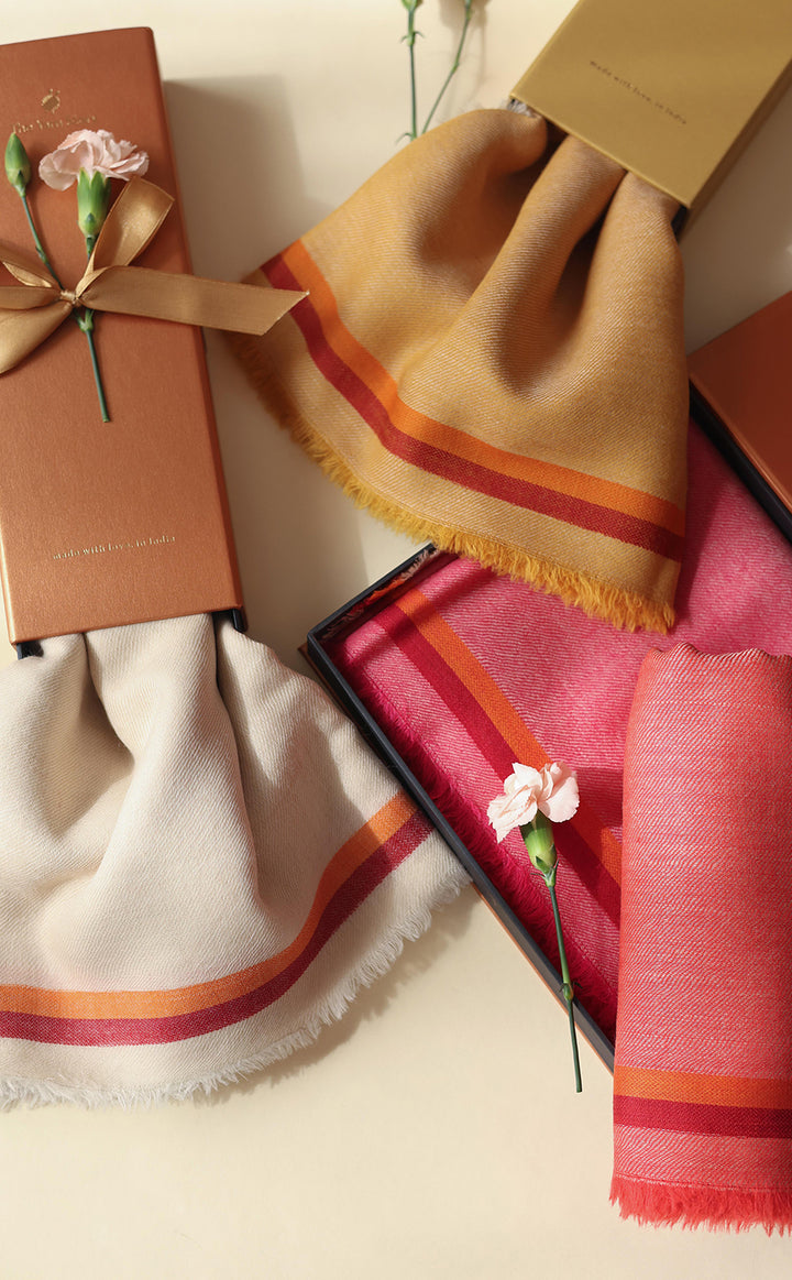 Blush Line Merino Stole