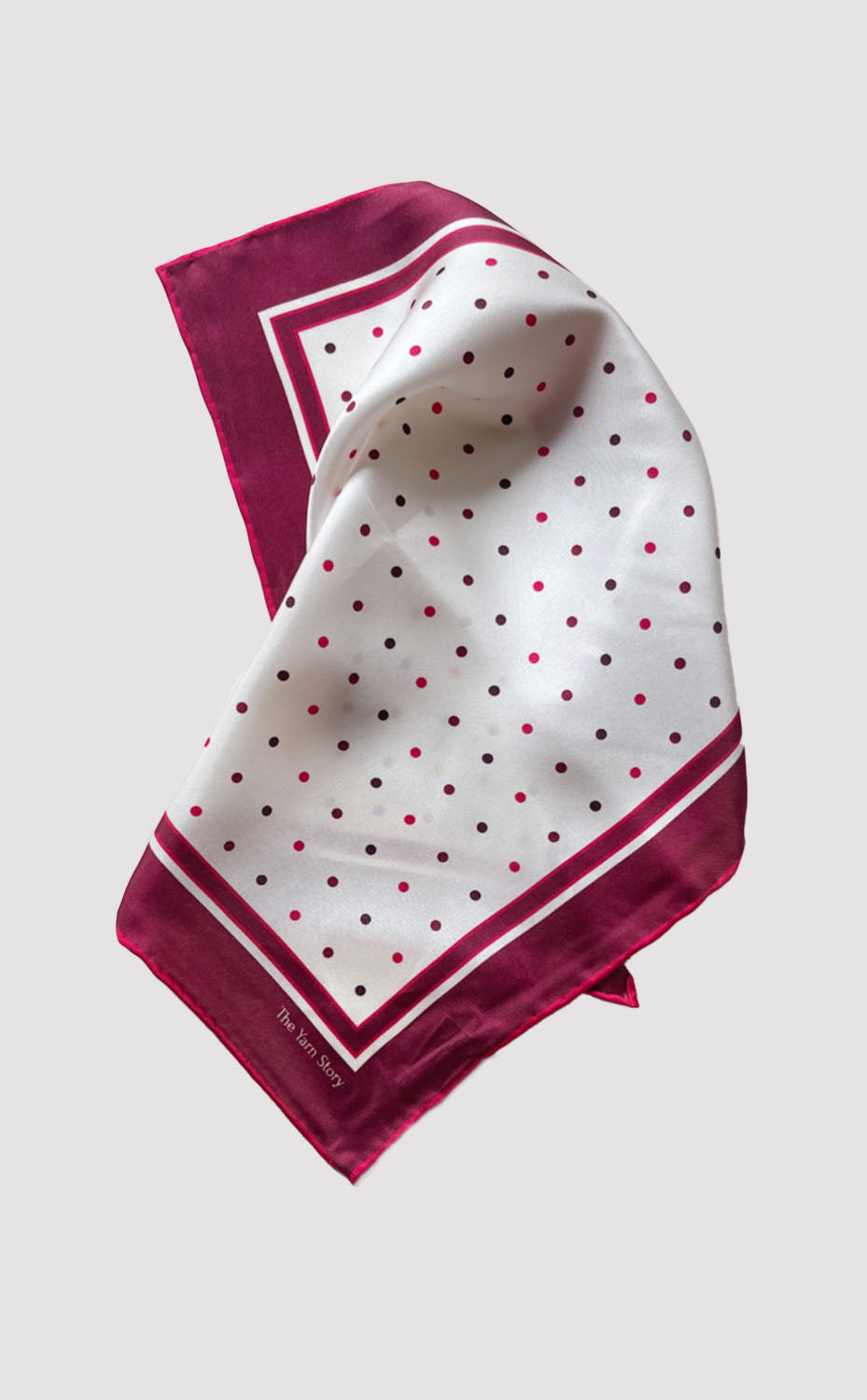 Crimson Polka Pocket Square