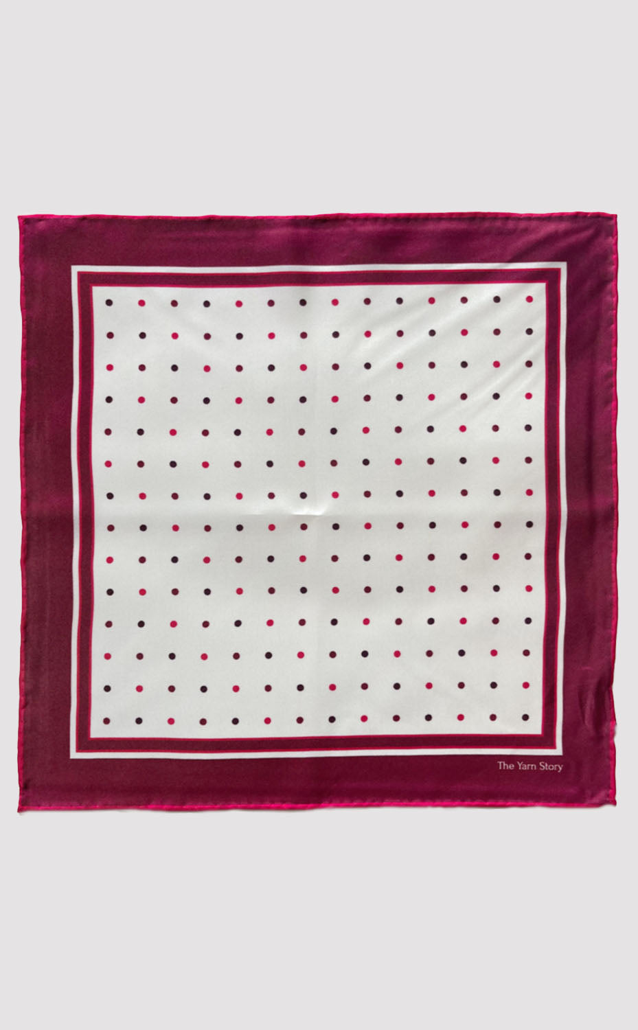 Crimson Polka Pocket Square