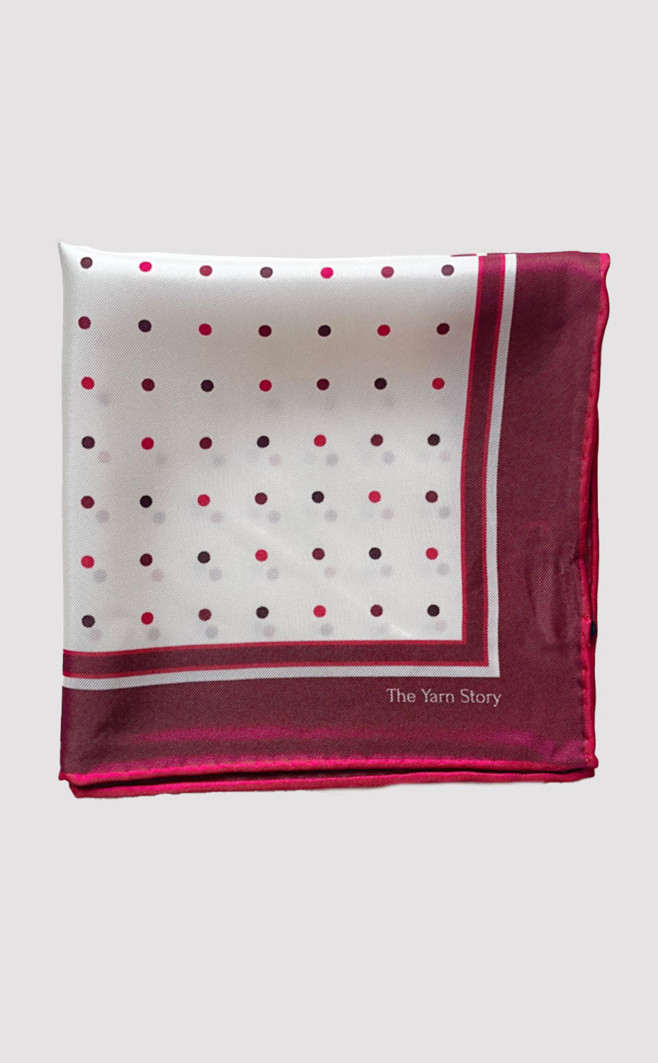 Crimson Polka Pocket Square