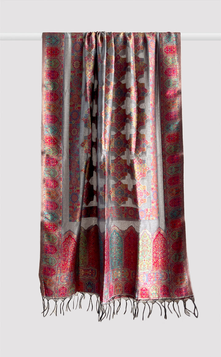 Grey Cutwork Dupatta