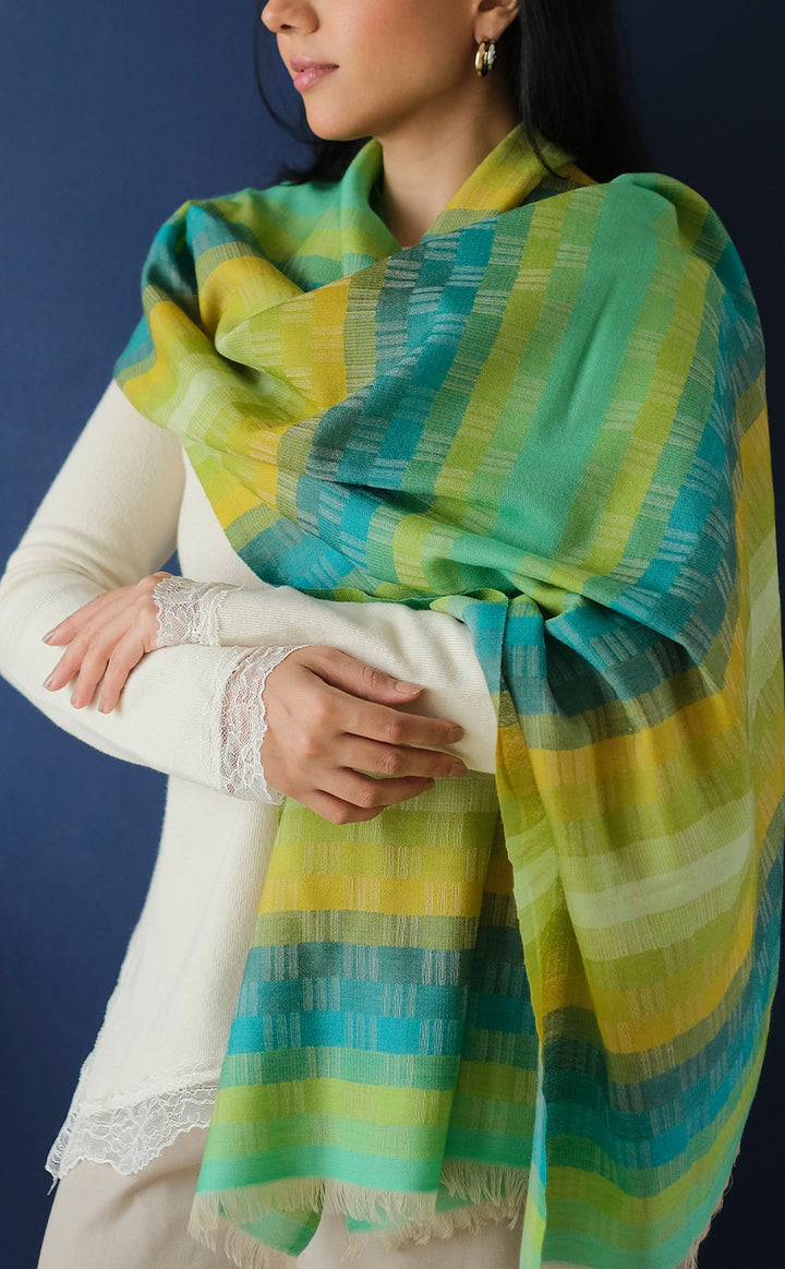 Forest Weave Merino Stole