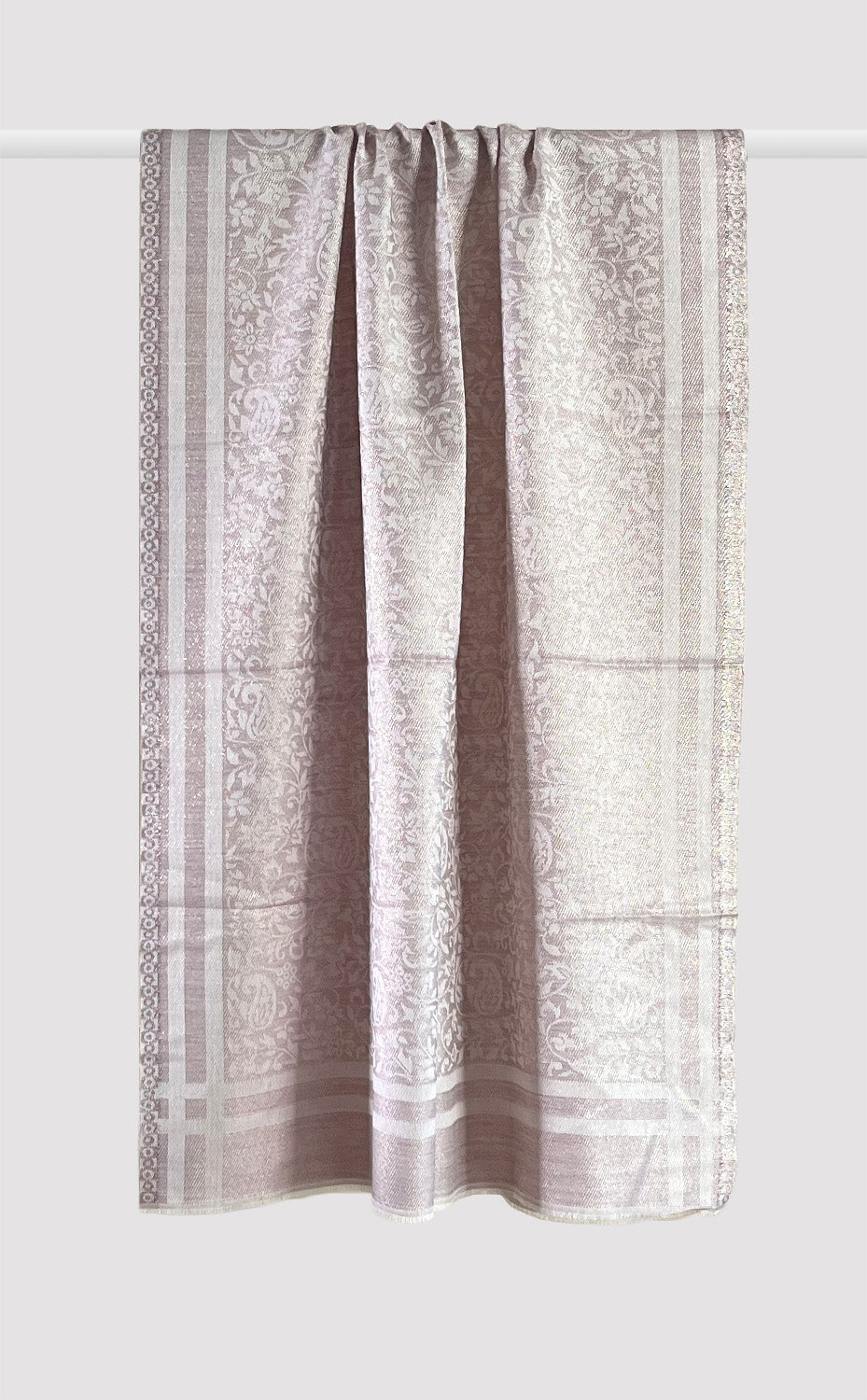 Pearl Zari Wool Jacquard
