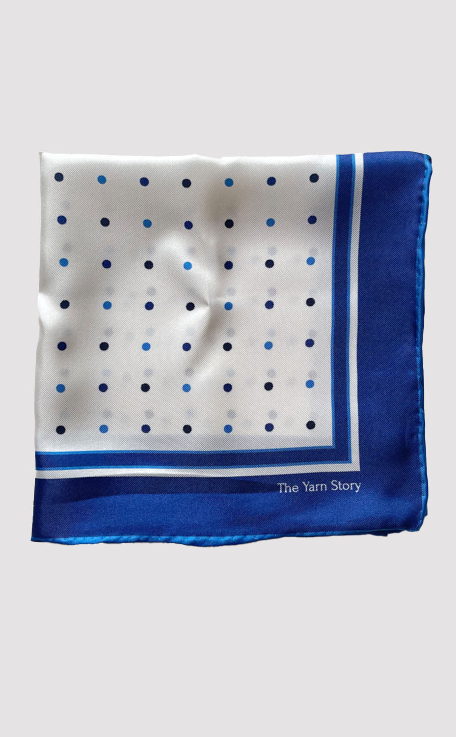 Indigo Polka Pocket Square