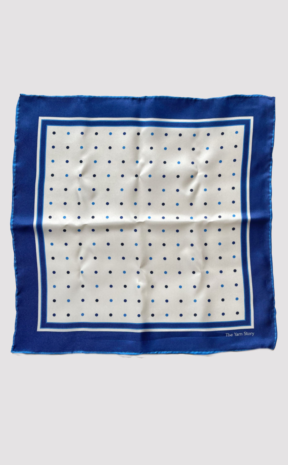 Indigo Polka Pocket Square