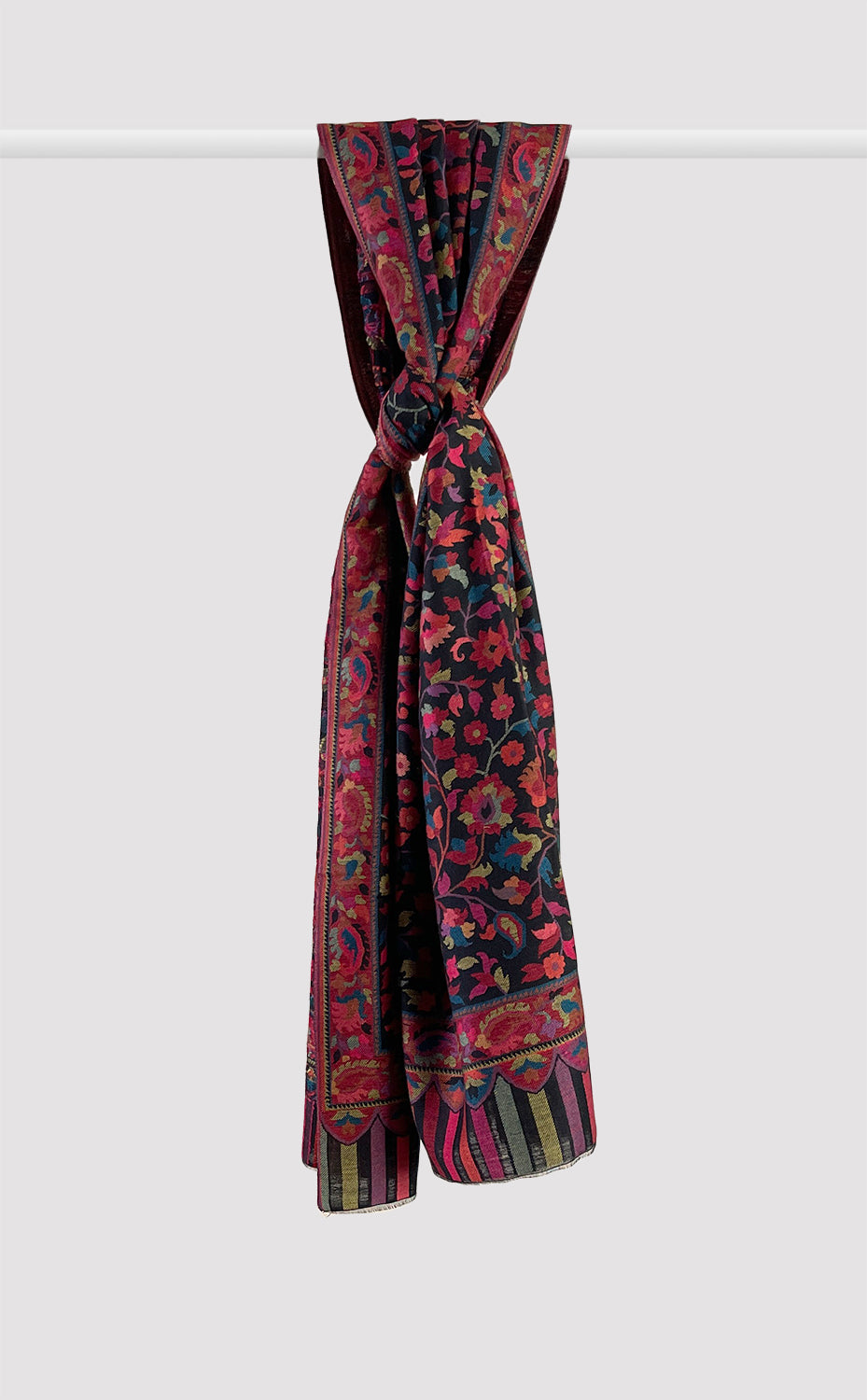 Black Full Kani Stole