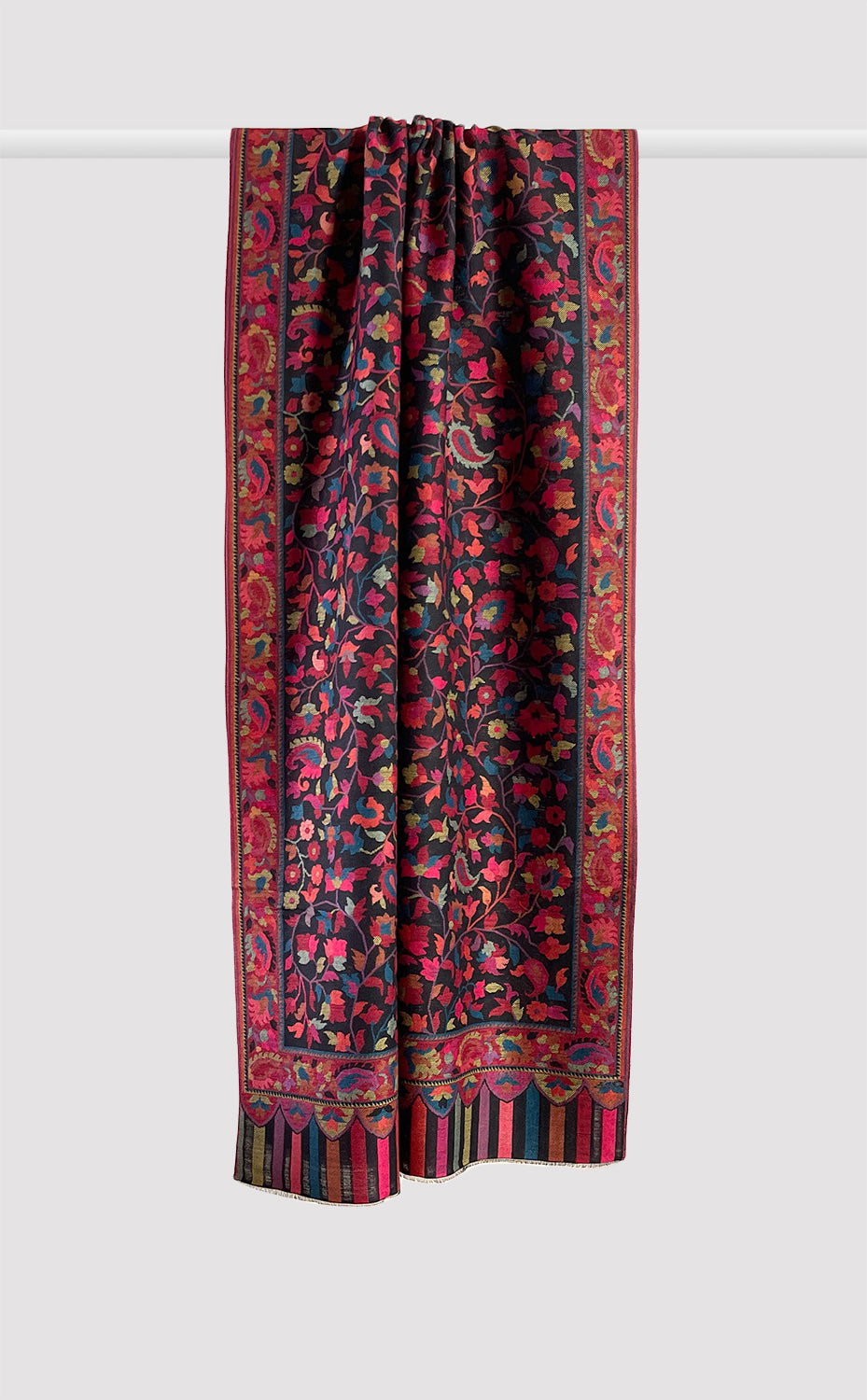Black Full Kani Stole