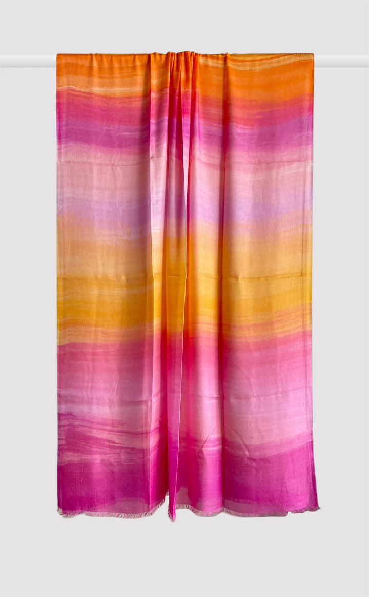 Gradient Bright Printed Shawl